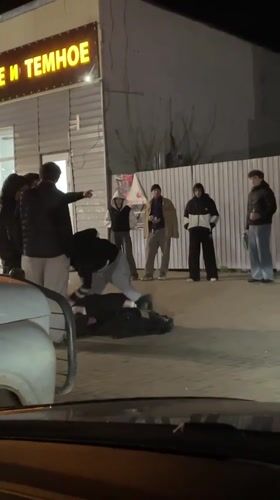 Nighttime altercation among young men recorded in Kizner, Russia