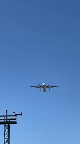 Aircraft spotted landing in Luxembourg amid spring wildflowers