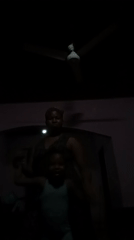 Dancing, playing, and hanging out on a quiet evening in.