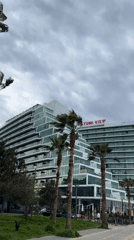 Tourist documents afternoon stroll through Batumi's waterfront and cafes