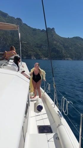 Woman spotted sailing yacht off Maiori coast Sunday morning