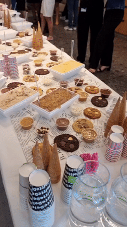 Ice cream party gathering in Rishon LeZion office