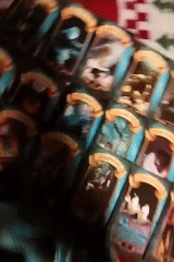 Person conducts tarot card reading on patterned blanket