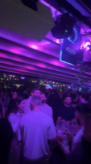 Crowded outdoor nighttime party draws young crowd in Sofia