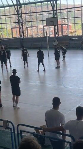 Volleyball match held in Veliko Tarnovo gymnasium