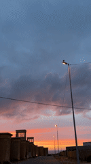 Dramatic twilight sky observed over Safi, Morocco streets