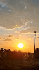 Everyday moments captured during sunset hour in Karsha, Russia