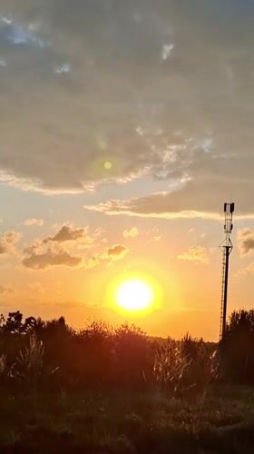 Everyday moments captured during sunset hour in Karsha, Russia