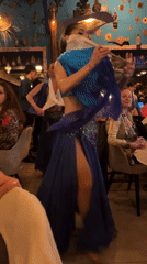 Belly dancers perform at Marrakesh restaurant venue