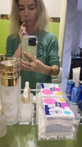 Woman's evening routine documented in Abakan apartment