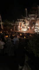 Traditional Balinese torch dance performed at resort in Kuta Selatan