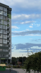 Dark smoke rising over Kyiv residential district, September 2026