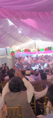 Large political gathering held under tent in Quetta Pakistan