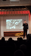 Victory Day performance features choir, dancers in Фоки, Russia