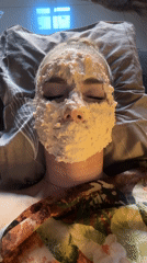 Morning self-care routine documented in Abakan, Russia