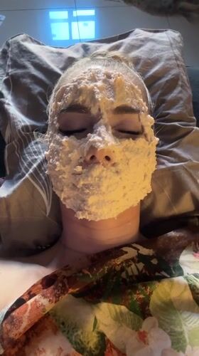 Morning self-care routine documented in Abakan, Russia