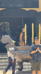 Morning prayers and rituals observed at Da Lat Buddhist temple