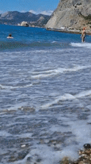 Beach day at rocky coastline with swimming and shoreline exploration