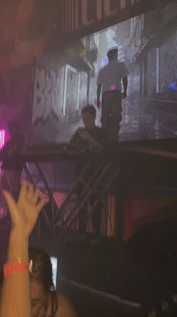 Early morning DJ sets and megaphone activity in São Paulo