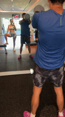 Early morning workout session documented at Kuta Selatan gym