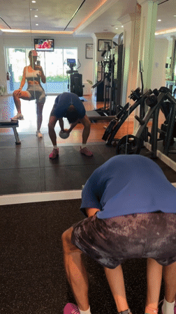 Early morning workout session documented at Kuta Selatan gym