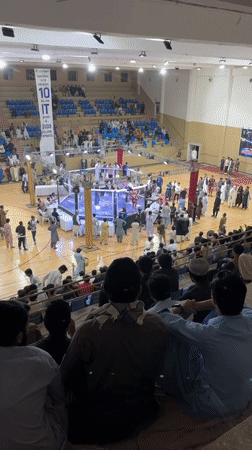 MMA event held in indoor arena in Quetta, Pakistan