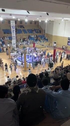 MMA event held in indoor arena in Quetta, Pakistan
