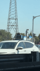 Decorated van spotted at Ramat HaSharon intersection