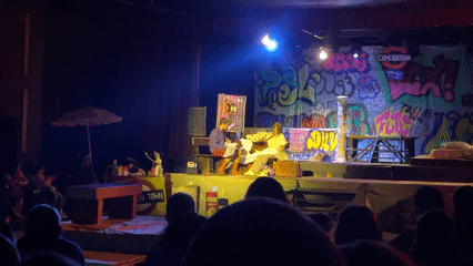 Theater performances and street activity documented in Sofia