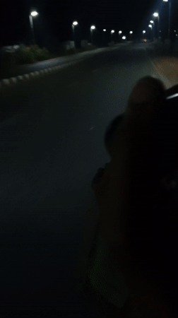 Nighttime scenes documented in Adankolo, Nigeria within minutes