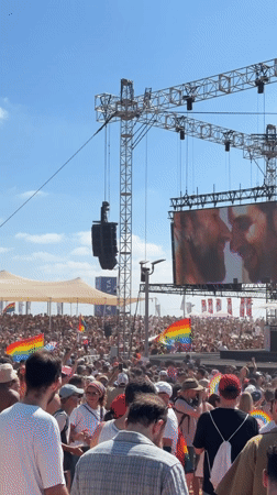 Festival and parade activities observed in Tel Aviv