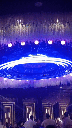 Evening celebration at a Vagharshapat banquet hall, Armenia
