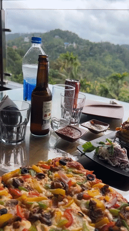 Mountain restaurant dining experience captured in Anachal, India