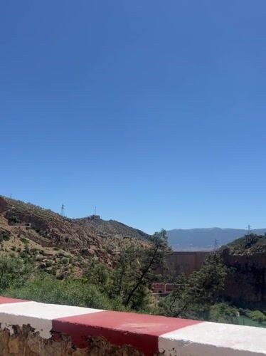 Scenic landscape views captured at Bin El Ouidane dam, Morocco