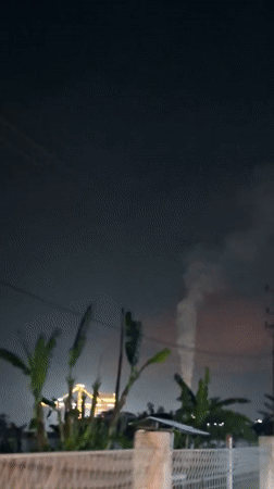 Nighttime scenes captured across rural Indonesian villages