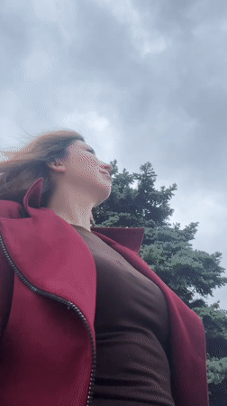 Woman spotted outdoors, then in elevator in Kryvyi Rih