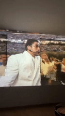 Entertainment videos projected in Mexican venue early Monday morning