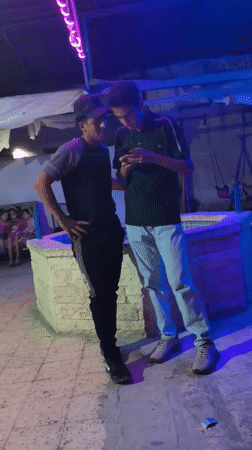 Rooftop gatherings and celebrations across Gaza City at dusk