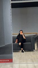 Woman takes selfies, works out in Saint Petersburg gym
