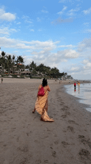 Morning activity on Kuta Beach, Bali