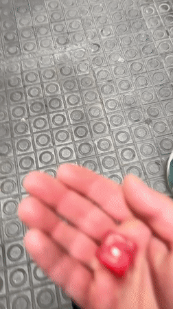 Dice rolling, construction work documented simultaneously in Barcelona