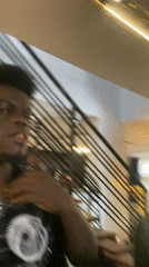 Young man documents indoor activities, equipment organization over morning hours