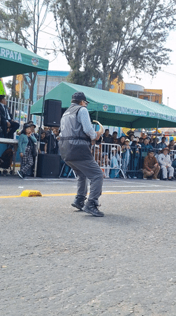 Police K-9 demonstration and parade held in Paucarpata, Peru