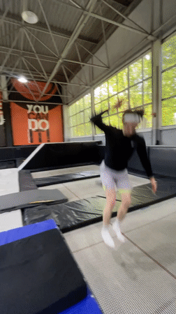 Parkour training session observed at Krasnoyarsk trampoline facility