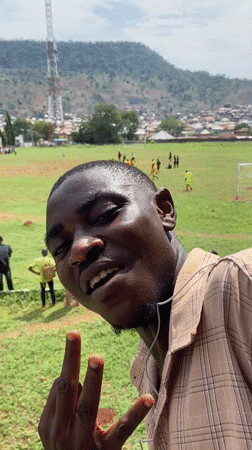 Soccer match draws spectators in Lokoja, Nigeria