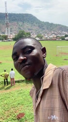 Soccer match draws spectators in Lokoja, Nigeria