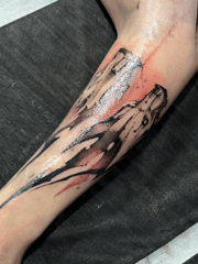 Fresh tattoo work documented at Moscow studio