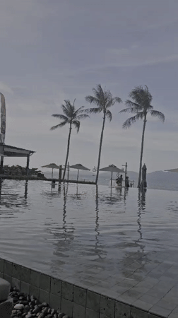 Resort pool scene captured in Baan Bo Phut, Thailand