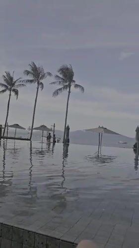 Resort pool scene captured in Baan Bo Phut, Thailand