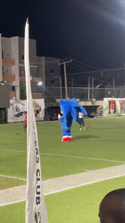 Nighttime soccer field activity observed in Alaguntan, Nigeria